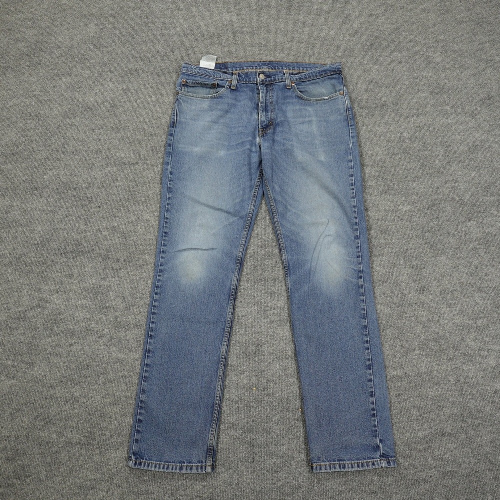Levi's 511 Jeans Men 36x32 Blue Straight Leg Stretch Medium Wash Denim Casual